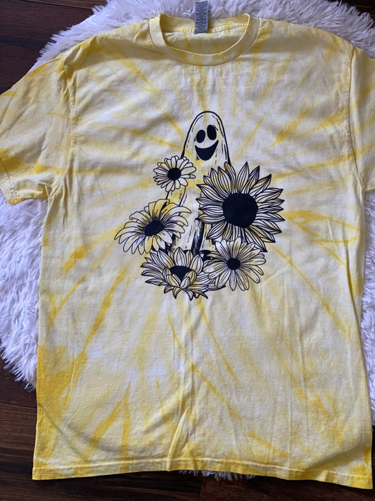 Sunflower Ghost Yellow Tie Dye Tee