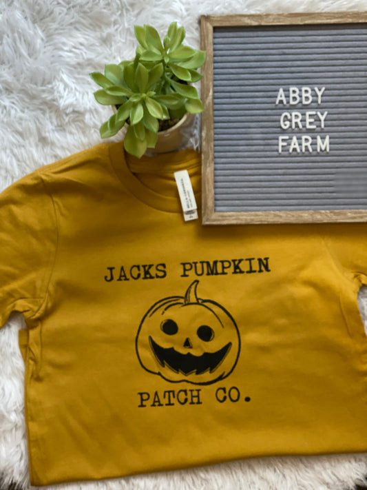Youth- Jacks Pumpkin Patch Co Graphic Tee