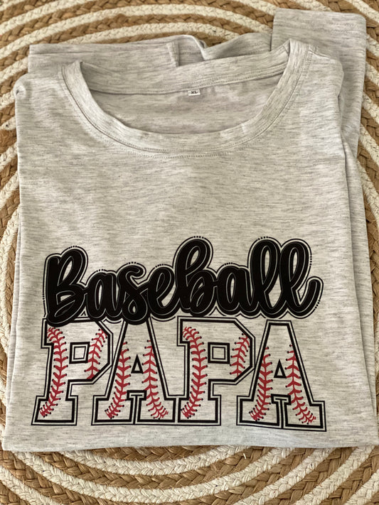 Baseball Tee- Baseball Papa