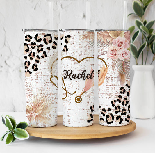 20oz. Tumbler Personalized Nurse Design