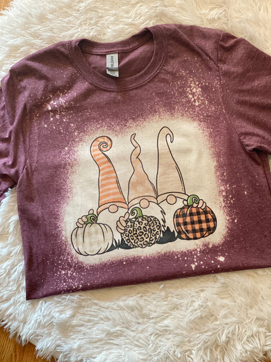 Bleached Tee- 3 Gnomes
